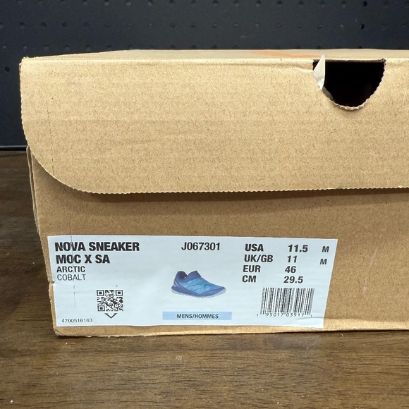 New W/ Box! Men's Merrell Nova Moc X SA Arctic Cobalt Outdoor Sneakers Size 11.5 - Picture 6 of 6